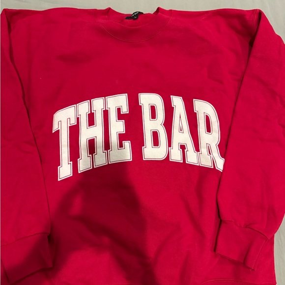 The Bar Red Varsity Sweatshirt - Picture 1 of 2